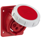 PC ELECTRIC - CEE-Anbausteckdose schräg (75x85mm) 16A 4p 6h IP67