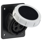 PC ELECTRIC - CEE-Anbausteckdose schräg (80x97mm) 16A 4p 7h IP67