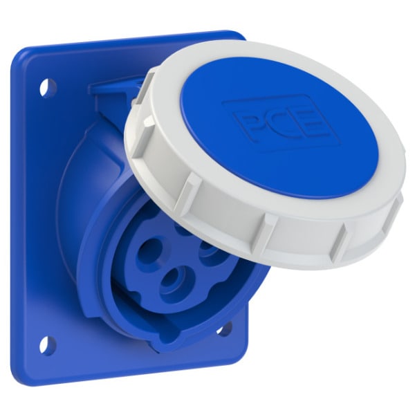 PC ELECTRIC - CEE-Anbausteckdose schräg (80x97mm) 16A 4p 9h IP67