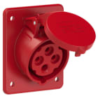 PC ELECTRIC - CEE-Anbausteckdose schräg (80x97mm) 16A 4p 6h IP44/IP54 TT
