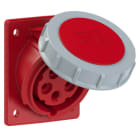 PC ELECTRIC - CEE-Anbausteckdose schräg (80x97mm) 16A 5p 6h IP67 TT
