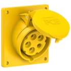 PC ELECTRIC - CEE-Anbausteckdose schräg (92x100mm) 16A 5p 4h IP44/IP54