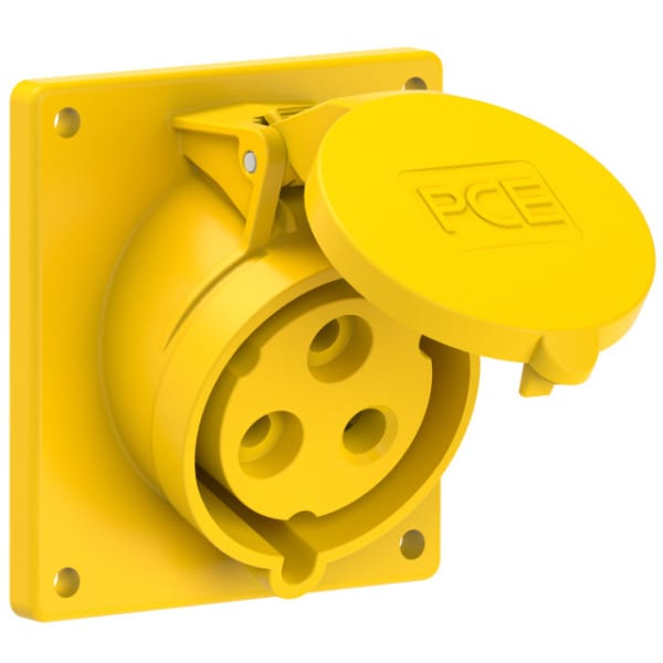 PC ELECTRIC - CEE-Anbausteckdose schräg (92x100mm) 32A 3p 4h IP44/IP54