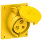 PC ELECTRIC - CEE-Anbausteckdose schräg (92x100mm) 32A 3p 4h IP44/IP54