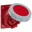 PC ELECTRIC - CEE-Anbausteckdose schräg (80x97mm) 32A 4p 6h IP67 TT