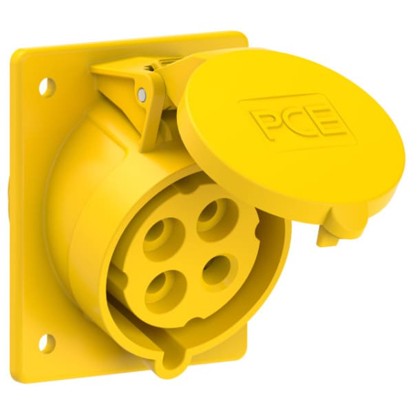PC ELECTRIC - CEE-Anbausteckdose schräg (80x97mm) 32A 4p 4h IP44/IP54