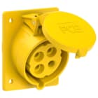 PC ELECTRIC - CEE-Anbausteckdose schräg (80x97mm) 32A 4p 4h IP44/IP54