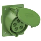 PC ELECTRIC - CEE-Anbausteckdose schräg (80x97mm) 32A 5p 2h IP44/IP54