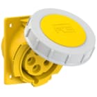 PC ELECTRIC - CEE-Anbausteckdose schräg (80x97mm) 32A 5p 4h IP67