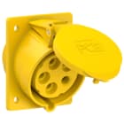 PC ELECTRIC - CEE-Anbausteckdose schräg (80x97mm) 32A 5p 4h IP44/IP54
