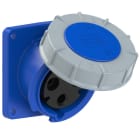 PC ELECTRIC - CEE-Anbausteckdose schräg (106x110) 63A 3p 6h IP67 POWER TWIST