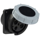 PC ELECTRIC - CEE-Anbausteckdose schräg (114x114) 125A 4p 7h IP67 POWER TWIST