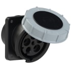 PC ELECTRIC - CEE-Anbausteckdose schräg (114x114) 125A 5p 7h IP67 POWER TWIST
