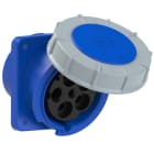 PC ELECTRIC - CEE-Anbausteckdose schräg (114x114) 125A 5p 9h IP67 POWER TWIST