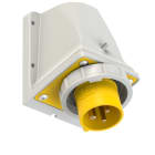 PC ELECTRIC - CEE-Wandgerätestecker 16A 3p 4h IP67