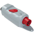 PC ELECTRIC - CEE-Motorschutzstecker (PKZM0)  16A 4p 6h (4.0-6.3A) IP44 mit Bügel
