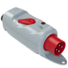 PC ELECTRIC - CEE-Motorschutzstecker (PKZM0) PW + DFK 32A 4p 6h (1.6-2.5A) IP44 mit Bügel