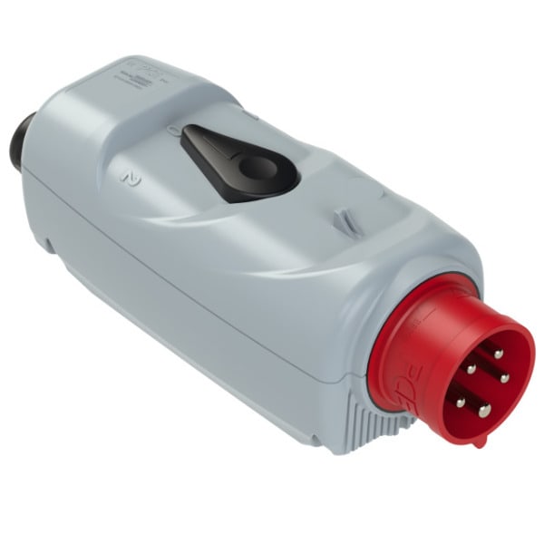 PC ELECTRIC - CEE-Stecker mit Schalter (WENDE)  16A 5p 6h IP44