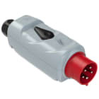 PC ELECTRIC - CEE-Stecker mit Schalter (WENDE)  32A 5p 6h IP44