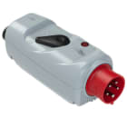 PC ELECTRIC - CEE-Phasenwenderstecker mit Schalter (EIN-AUS) +BA +DFK 16A 5p 6h IP44