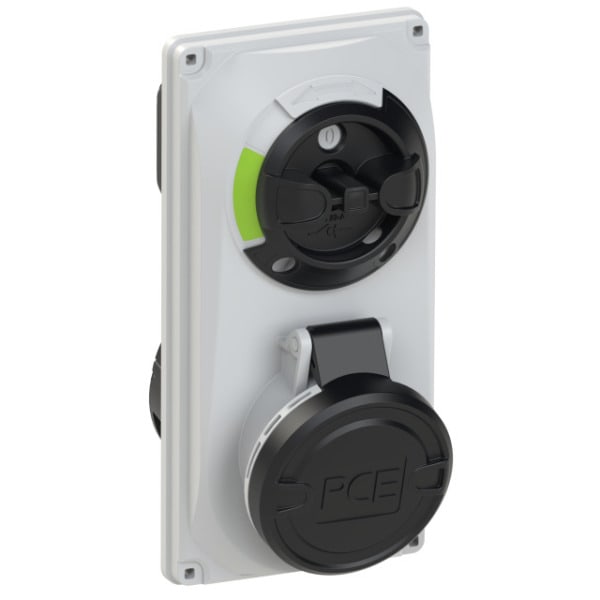 PC ELECTRIC - CEE-Steckdose abschaltbar kompakt 16A 4p 7h IP44/IP54