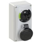 PC ELECTRIC - CEE-Steckdose abschaltbar kompakt 16A 4p 7h IP44/IP54