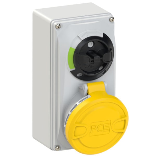 PC ELECTRIC - CEE-Steckdose abschaltbar kompakt 32A 5p 4h IP44/IP54
