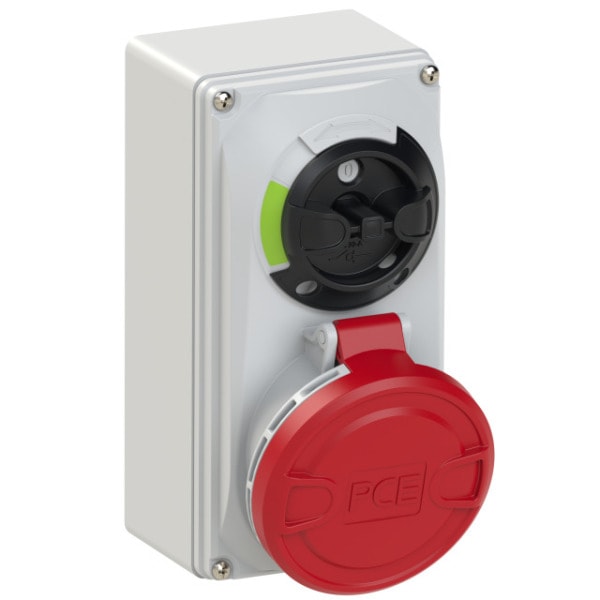 PC ELECTRIC - CEE-Steckdose abschaltbar kompakt 32A 5p 6h IP44/IP54
