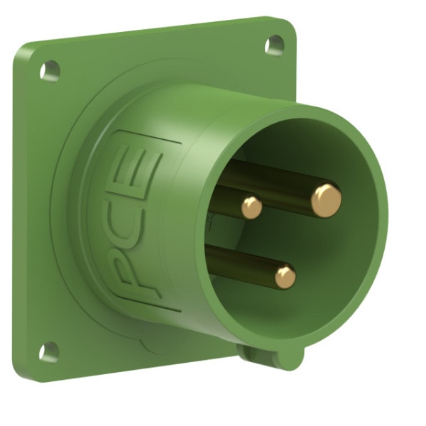 PC ELECTRIC - CEE-Anbaugerätestecker 60x60 gerade 16A 3p 10h IP44