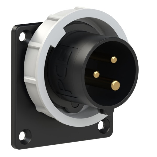 PC ELECTRIC - CEE-Anbaugerätestecker 75x75 gerade 16A 3p 7h IP67