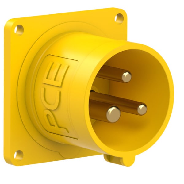 PC ELECTRIC - CEE-Anbaugerätestecker 56x56 gerade 16A 3p 4h IP44