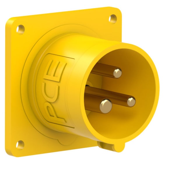 PC ELECTRIC - CEE-Anbaugerätestecker 60x60 gerade 16A 3p 4h IP44
