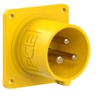 PC ELECTRIC - CEE-Anbaugerätestecker 60x60 gerade 16A 3p 4h IP44