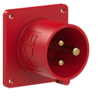 PC ELECTRIC - CEE-Anbaugerätestecker 60x60 gerade 16A 3p 9h IP44