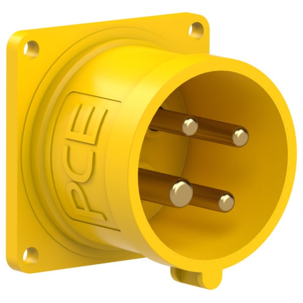 PC ELECTRIC - CEE-Anbaugerätestecker 56x56 gerade 16A 4p 4h IP44