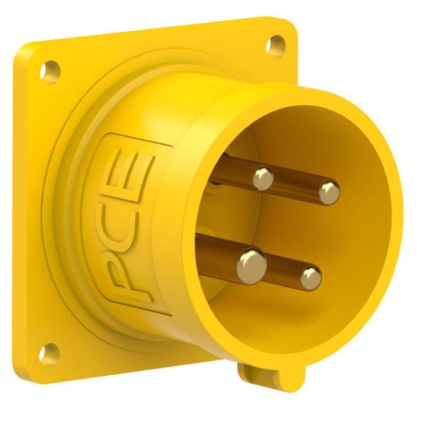 PC ELECTRIC - CEE-Anbaugerätestecker 60x60 gerade 16A 4p 4h IP44
