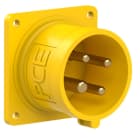 PC ELECTRIC - CEE-Anbaugerätestecker 60x60 gerade 16A 4p 4h IP44