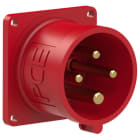 PC ELECTRIC - CEE-Anbaugerätestecker 56x56 gerade 16A 4p 6h IP44
