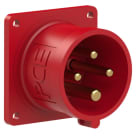 PC ELECTRIC - CEE-Anbaugerätestecker 60x60 gerade 16A 4p 6h IP44