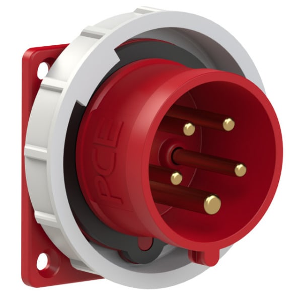 PC ELECTRIC - CEE-Anbaugerätestecker 75x75 gerade 16A 5p 6h IP67