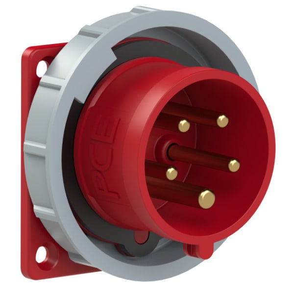 PC ELECTRIC - CEE-Anbaugerätestecker 75x75 gerade 16A 5p 6h IP67 TT