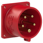 PC ELECTRIC - CEE-Anbaugerätestecker 60x60 gerade 16A 5p 6h IP44