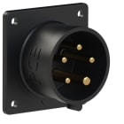 PC ELECTRIC - CEE-Anbaugerätestecker 75x75 gerade 16A 5p 7h IP44