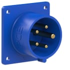 PC ELECTRIC - CEE-Anbaugerätestecker 75x75 gerade 16A 5p 9h IP44