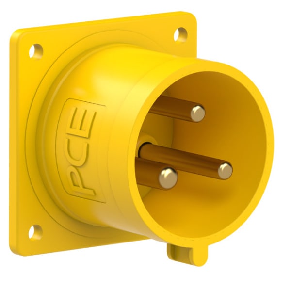 PC ELECTRIC - CEE-Anbaugerätestecker 70x70 gerade 32A 3p 4h IP44