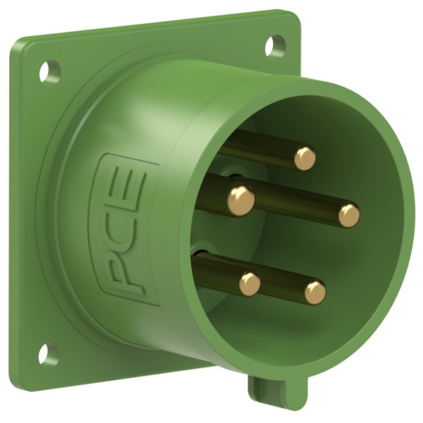 PC ELECTRIC - CEE-Anbaugerätestecker 75x75 gerade 32A 5p 2h IP44