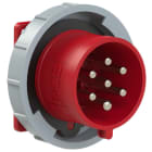 PC ELECTRIC - CEE-Anbaugerätestecker gerade (75x75mm) 32A 7p 6h IP66/IP67