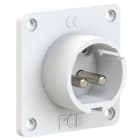 PC ELECTRIC - CEE-Anbaugerätestecker gerade 70x70mm 16A 2p 24/42VDC IP44 TWIST