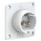 PC ELECTRIC - CEE-Anbaugerätestecker gerade 70x70mm 32A 2p 24/42VDC IP44 TWIST