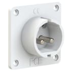 PC ELECTRIC - CEE-Anbaugerätestecker gerade 70x70mm 32A 2p 42VAC 50/60Hz IP44 TWIST